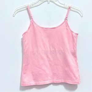 French Dressing Girl’s Pink Tank Top with Adjustable Straps